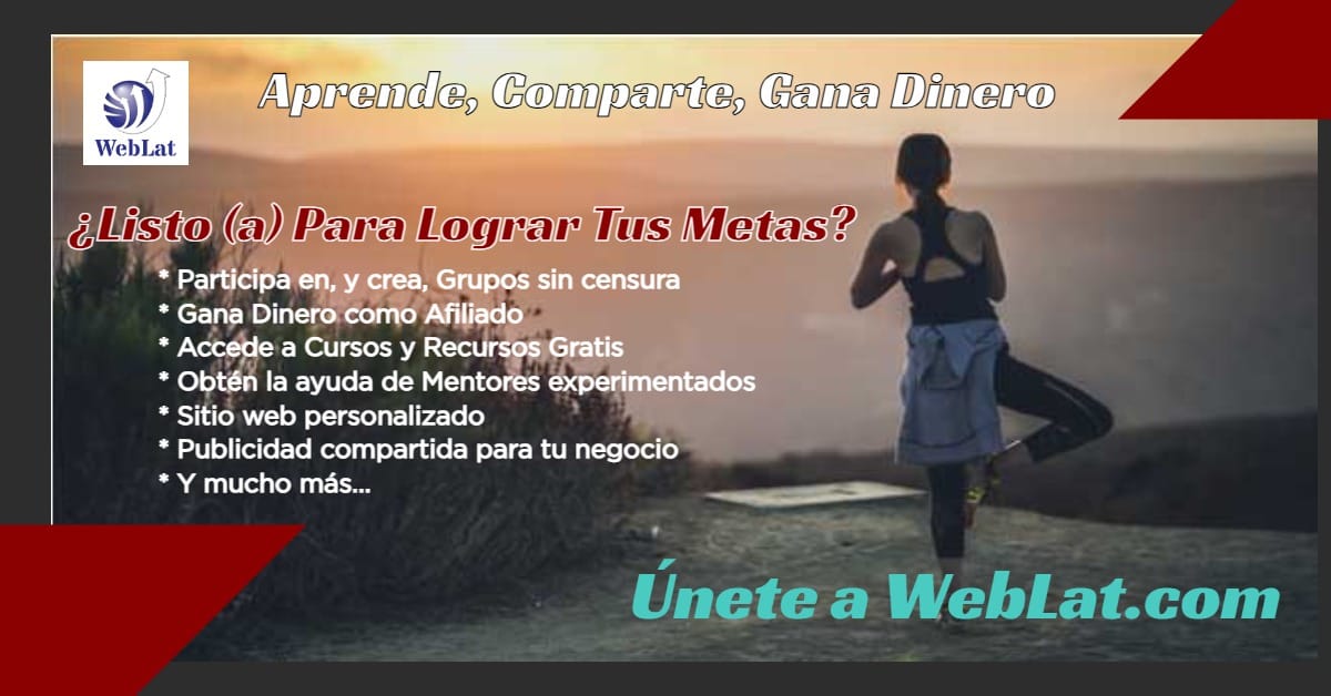 Has crecer tu negocio. Únete a WebLat