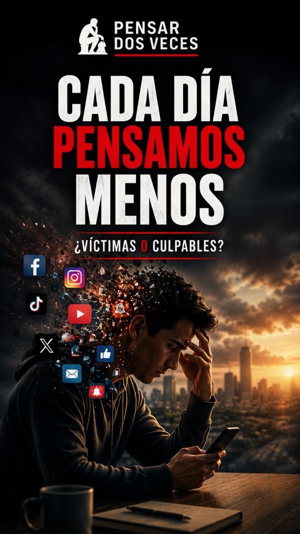 Cada día pensamos menos y nos esforzamos menos por pensar
